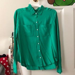 Green Hollister button up